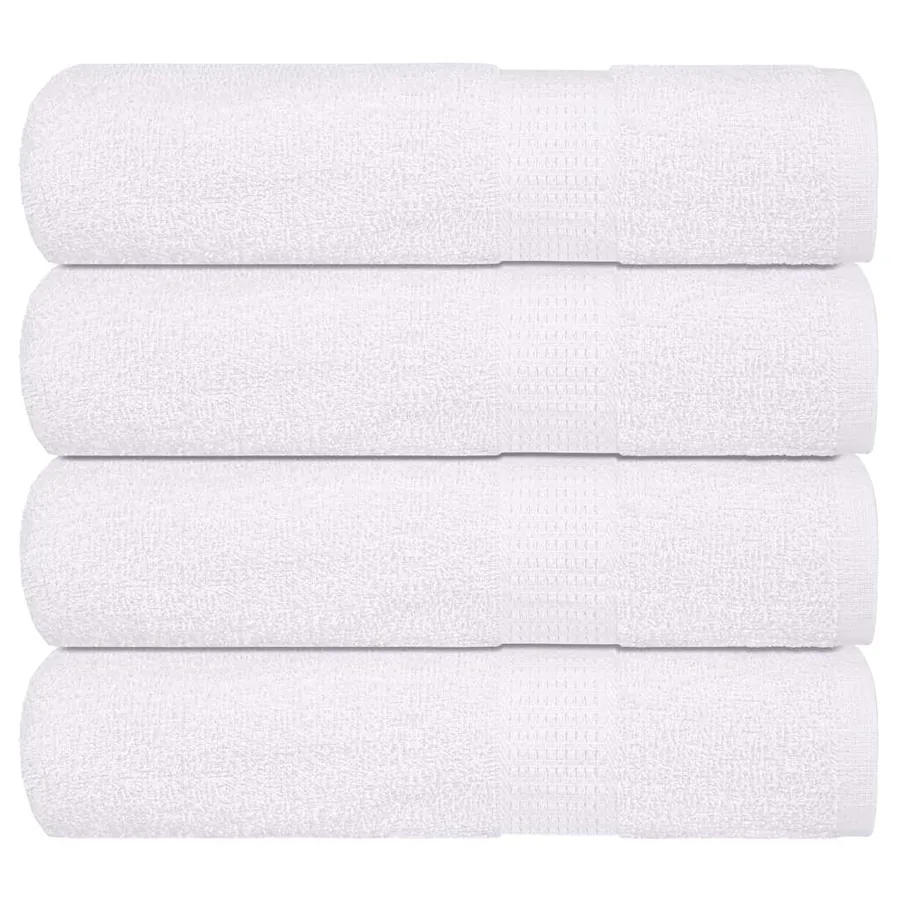 Serviettes de bain FROGN 4 pcs blanc 100x150 cm 360 g/m²