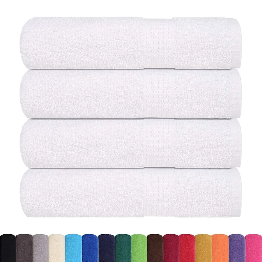 Serviettes de bain FROGN 4 pcs blanc 100x150 cm 360 g/m² - 2