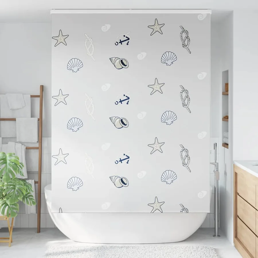 Store enrouleur de douche avec cassette largeur du tissu 146 cm - 2