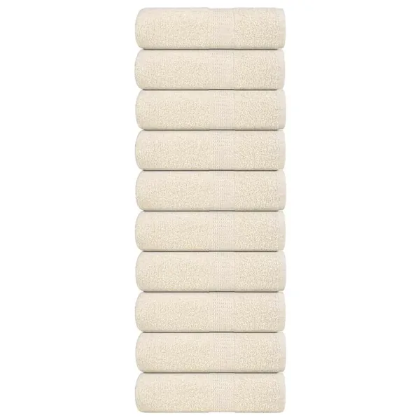 Serviettes d'invité FROGN 10 pcs crème 30x50 cm 360 g/m²