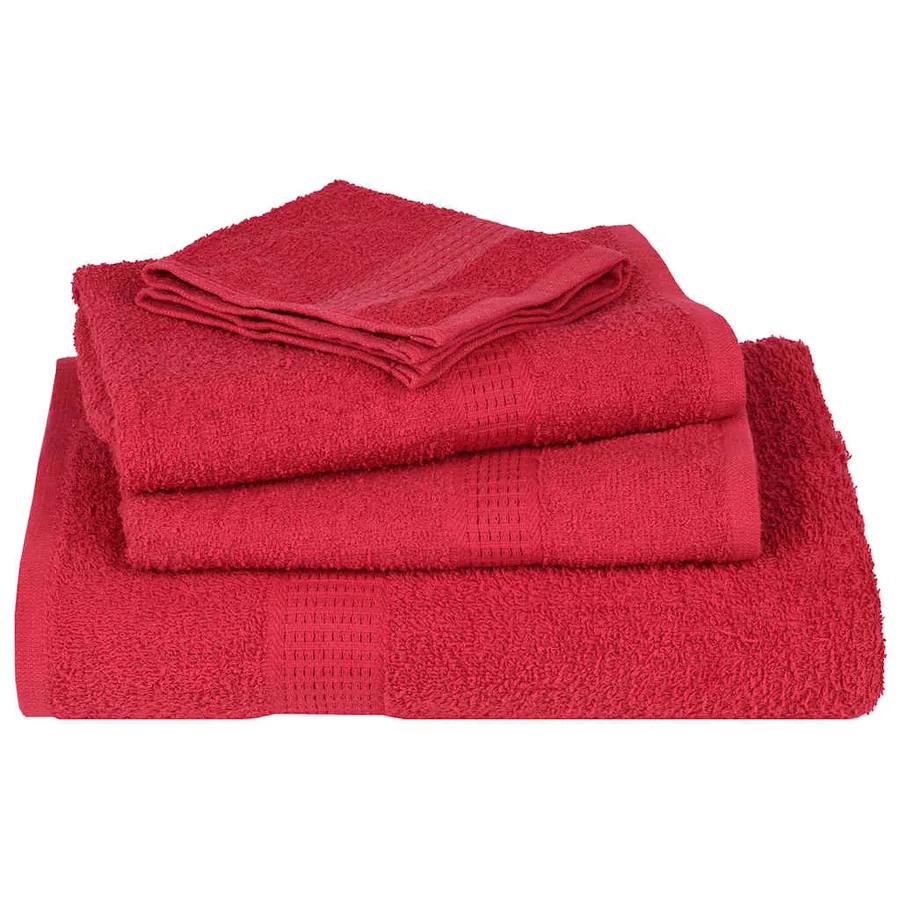 Serviettes de douche FROGN 2 pcs rouge 70x140 cm 360 g/m² - 4