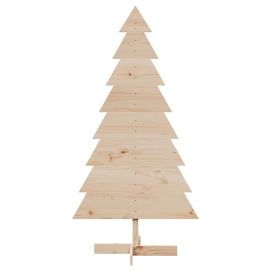 Arbre de Noël en bois pour décoration 150 cm bois massif de pin - 3
