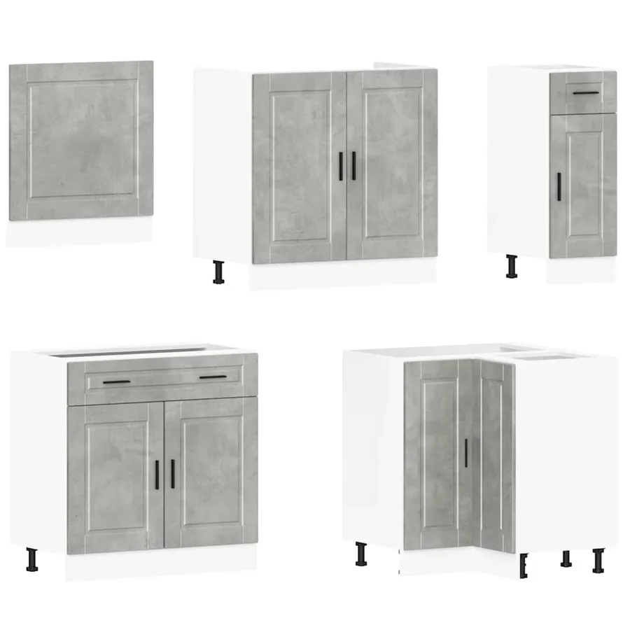 Ensemble d'armoires de cuisine 11 pcs Porto bois d'ingénierie - 4