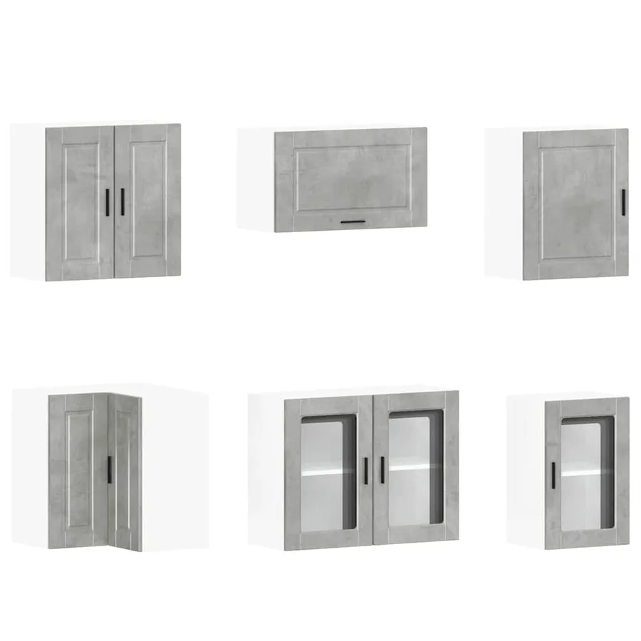 Ensemble d'armoires de cuisine 11 pcs Porto bois d'ingénierie - 5