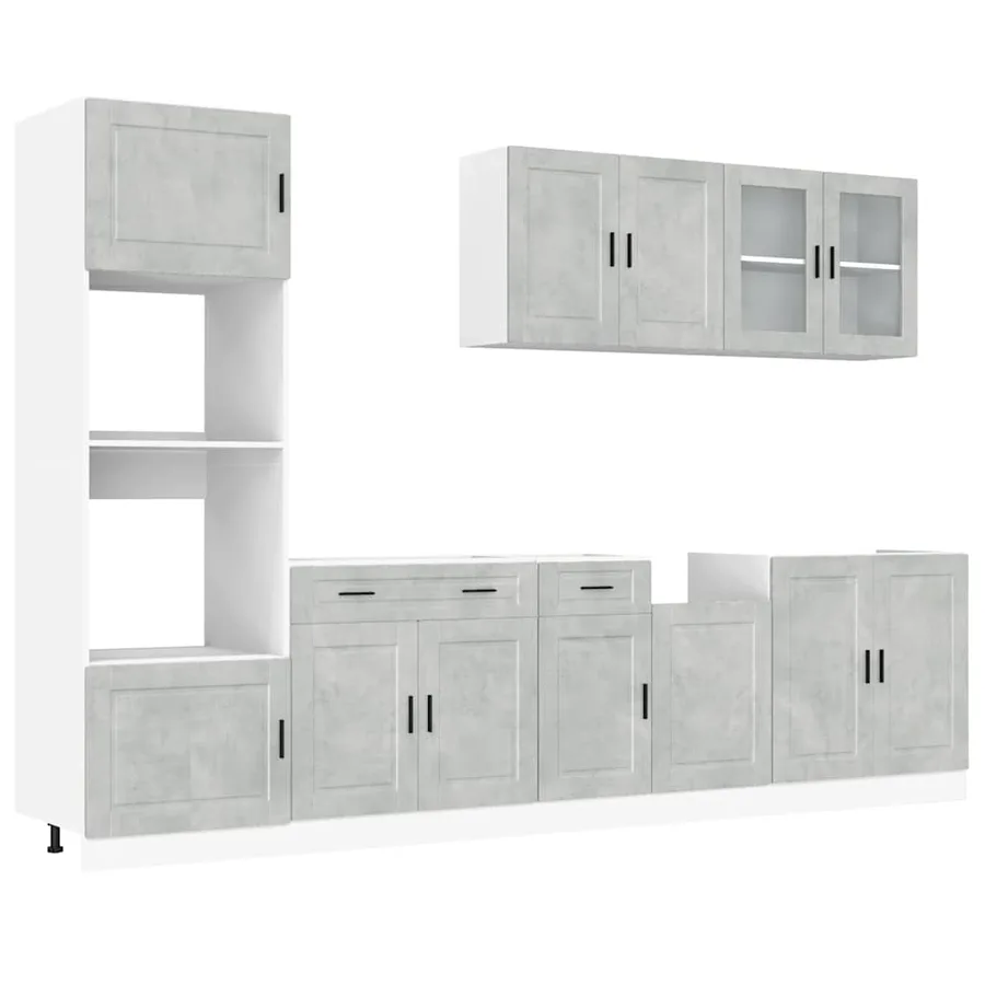 Ensemble d'armoires de cuisine 7 pcs Kalmar bois d'ingénierie - 2
