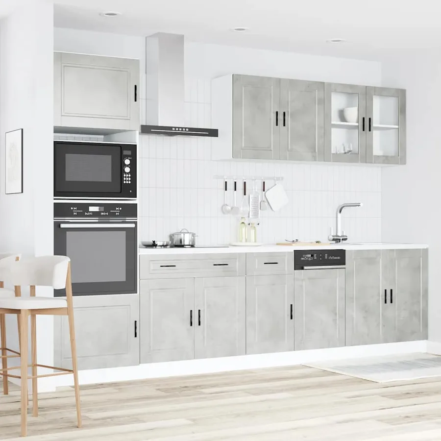 Ensemble d'armoires de cuisine 7 pcs Kalmar bois d'ingénierie - 3