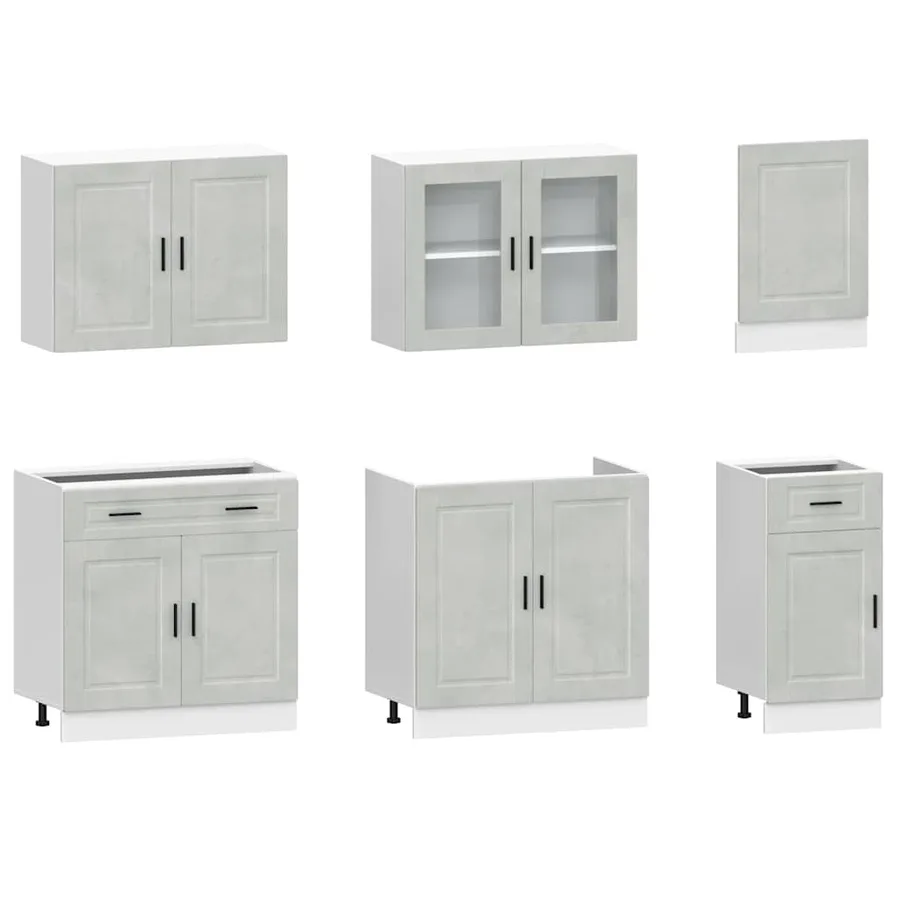 Ensemble d'armoires de cuisine 7 pcs Kalmar bois d'ingénierie - 4