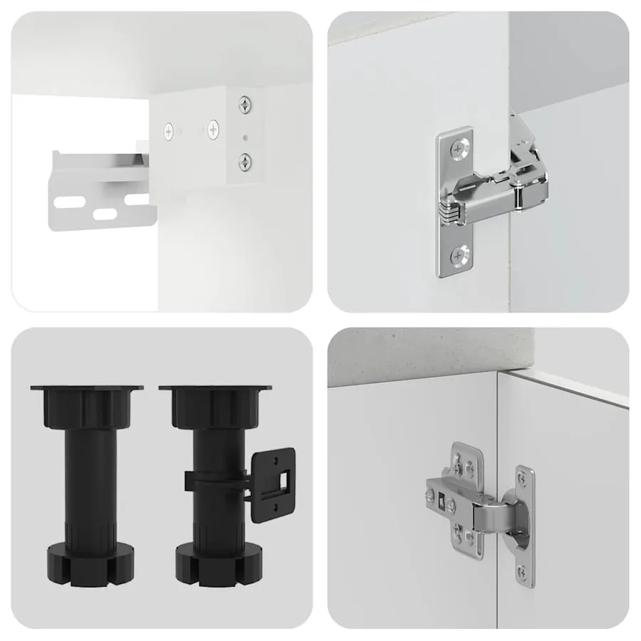 Ensemble d'armoires de cuisine 7 pcs Kalmar bois d'ingénierie - 7