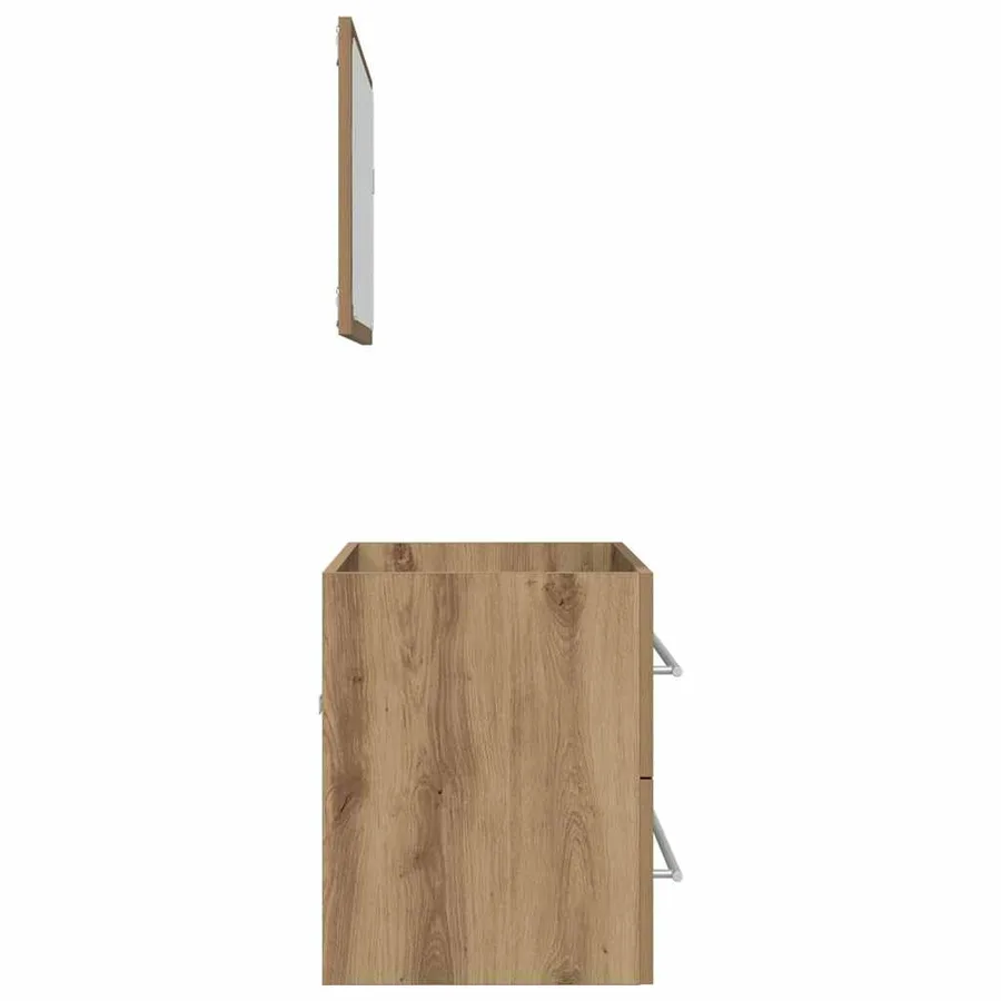 Ensemble de meubles salle de bain 2 pcs bois d'ingénierie - 6