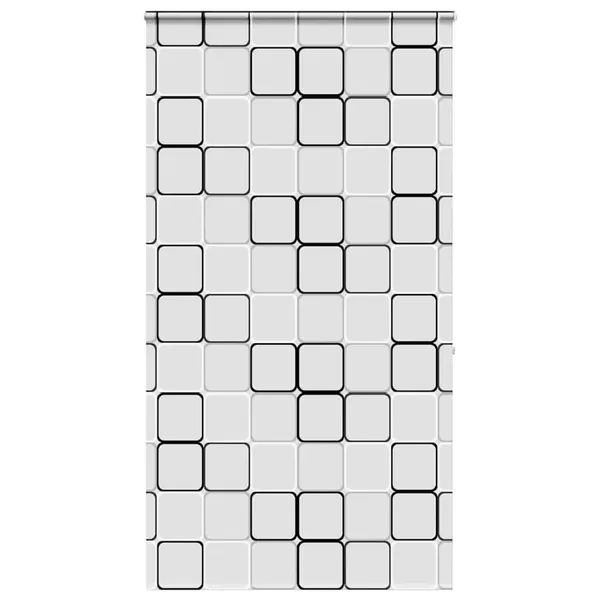 Store enrouleur de douche avec cassette largeur du tissu 126 cm