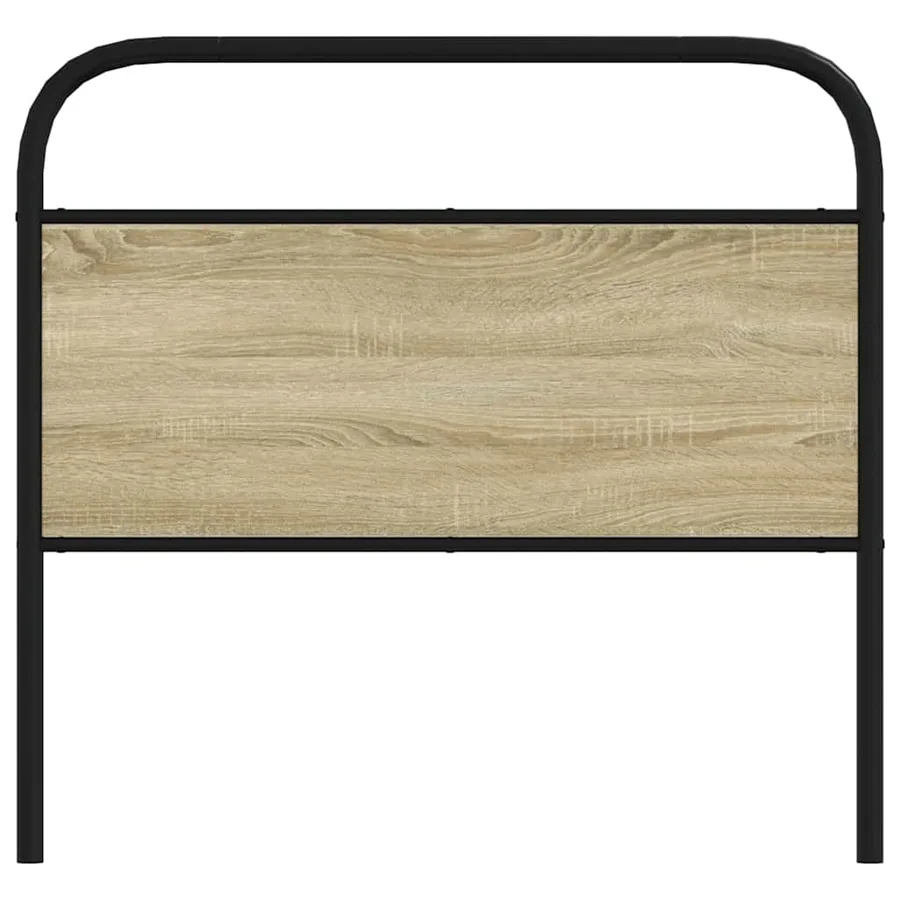 Tête de lit de remplacement chêne sonoma 100 cm acier et bois d'ingénierie - 3