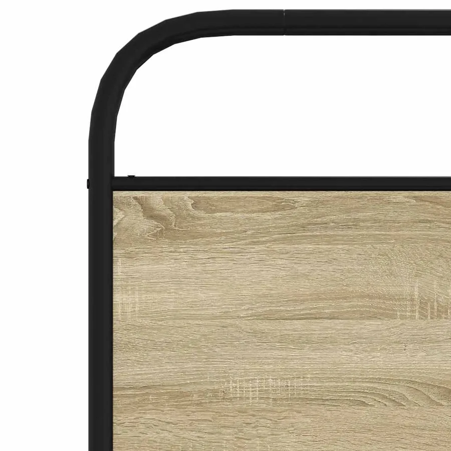 Tête de lit de remplacement chêne sonoma 100 cm acier et bois d'ingénierie - 6