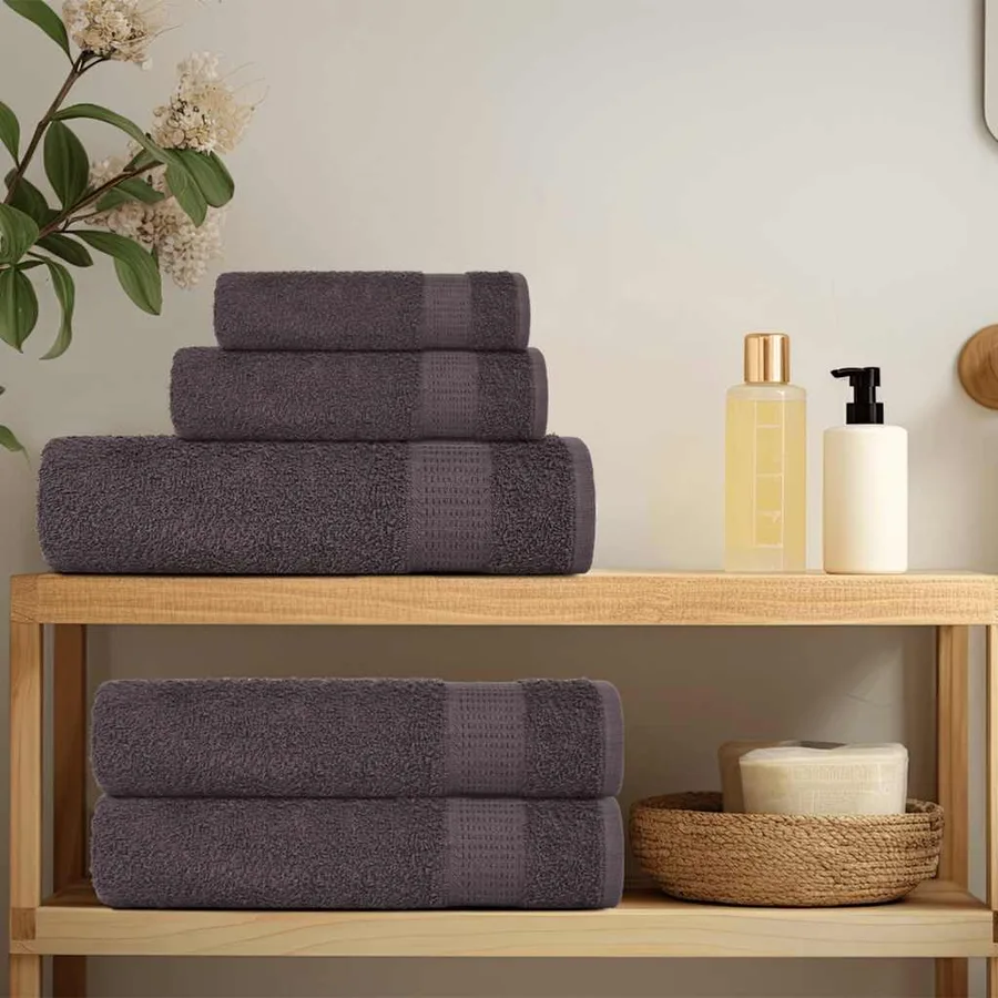 Serviettes de douche FROGN 2 pcs anthracite 70x140 cm 360 g/m² - 3