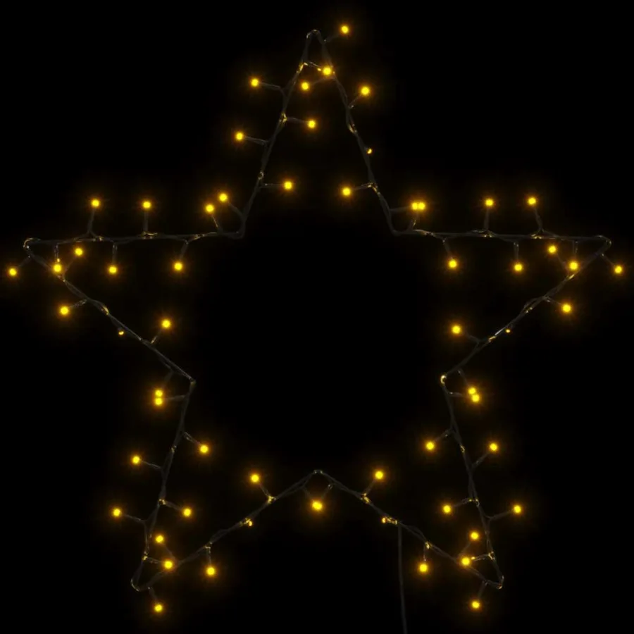 Lumières de Noël silhouette d'étoile 80 LED blanc chaud - 6