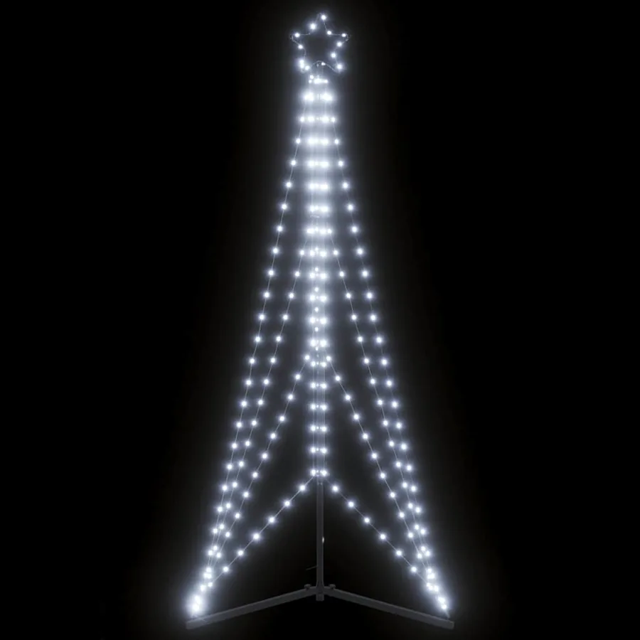 Sapin de Noël à LED 363 LED blanc froid 182 cm