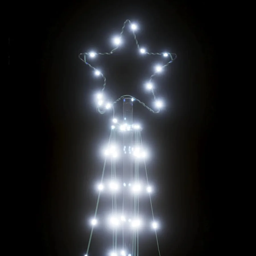 Sapin de Noël à LED 363 LED blanc froid 182 cm - 10