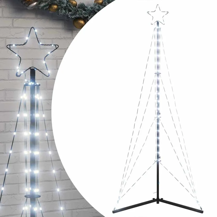 Sapin de Noël à LED 363 LED blanc froid 182 cm - 2