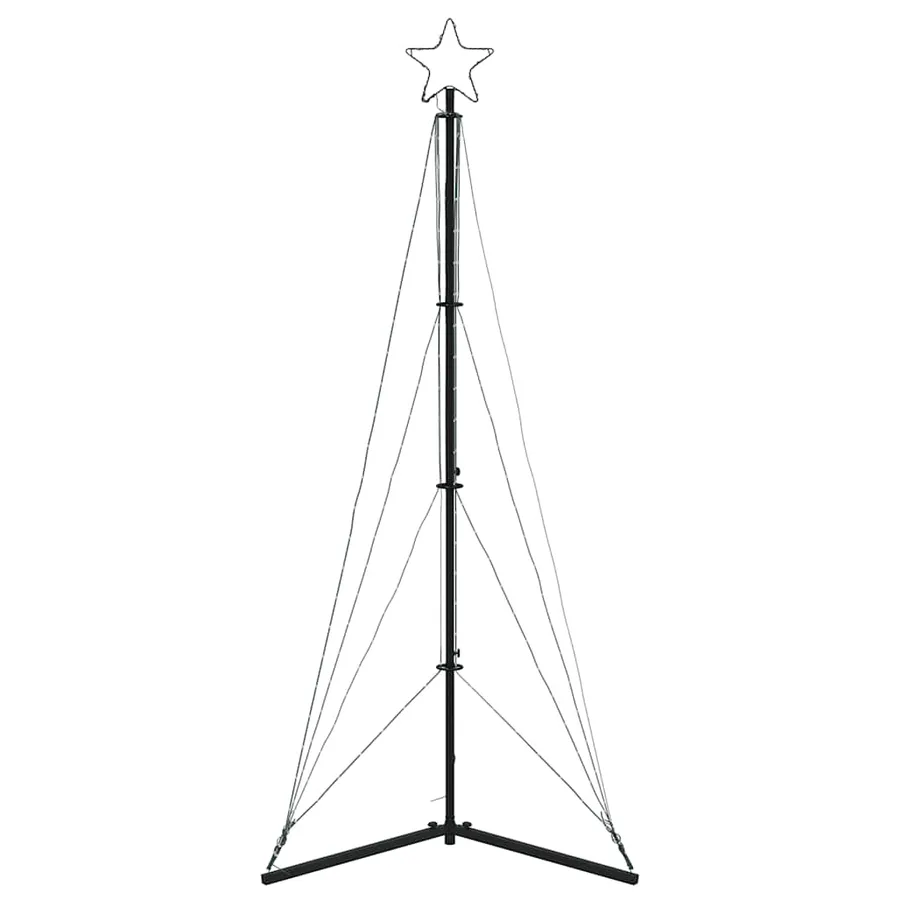 Sapin de Noël à LED 363 LED blanc froid 182 cm - 5