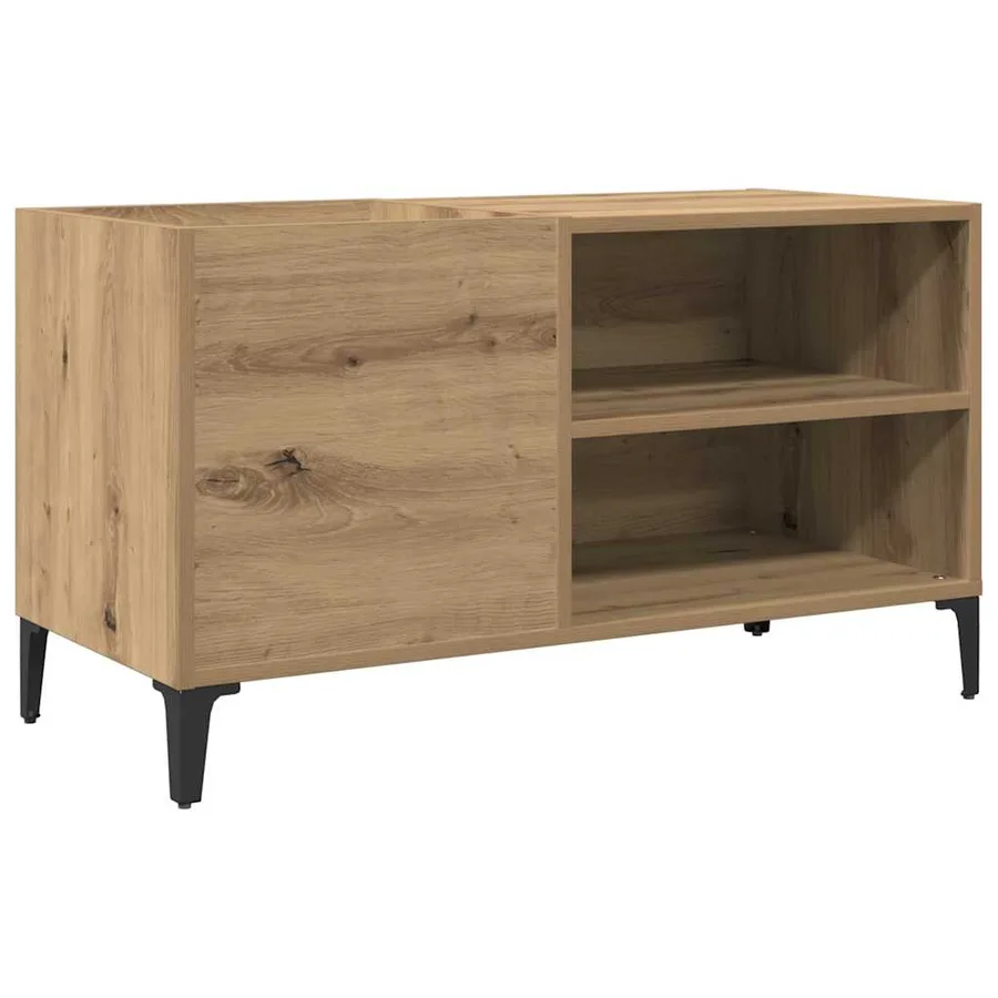 Armoire à disques chêne artisanal 84,5x38x48 cm bois ingénierie - 2