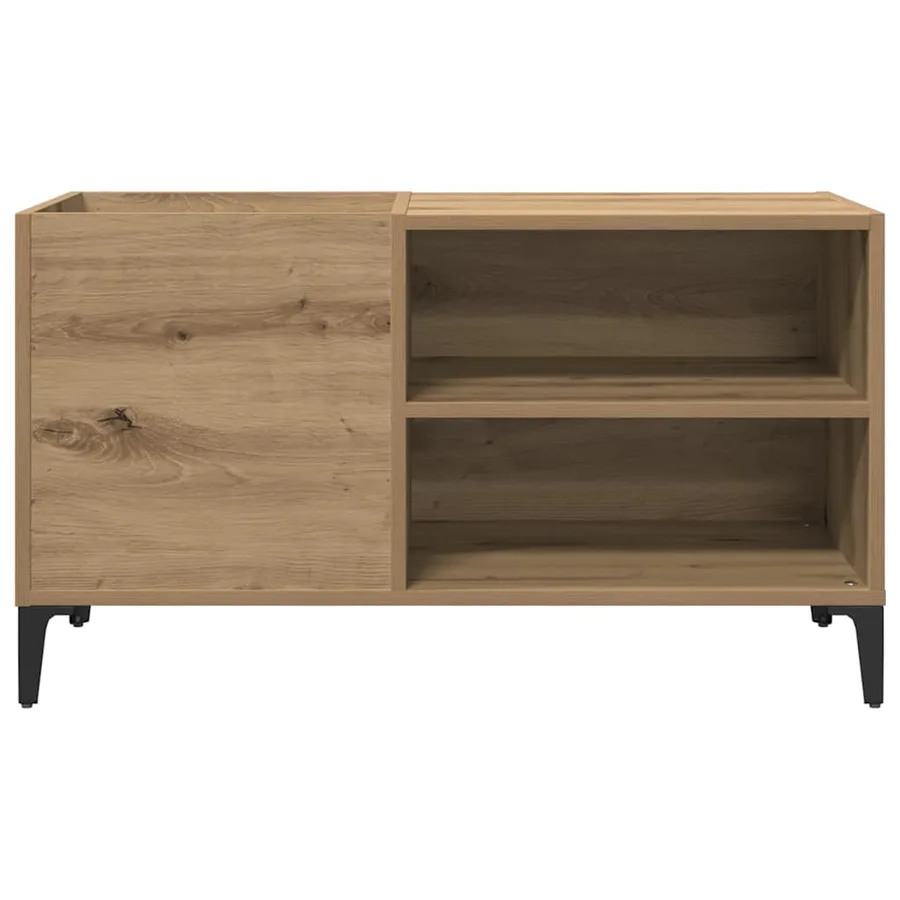 Armoire à disques chêne artisanal 84,5x38x48 cm bois ingénierie - 4