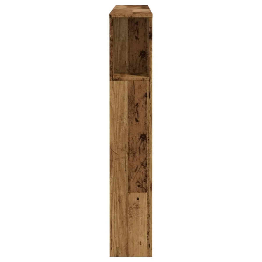 Armoire de tête de lit vieux bois 120x19x104,5 cm - 5