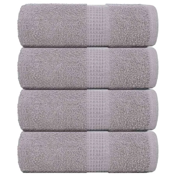 Serviettes de toilette FROGN 4 pièces Gris 30x30 cm 360 g/m²