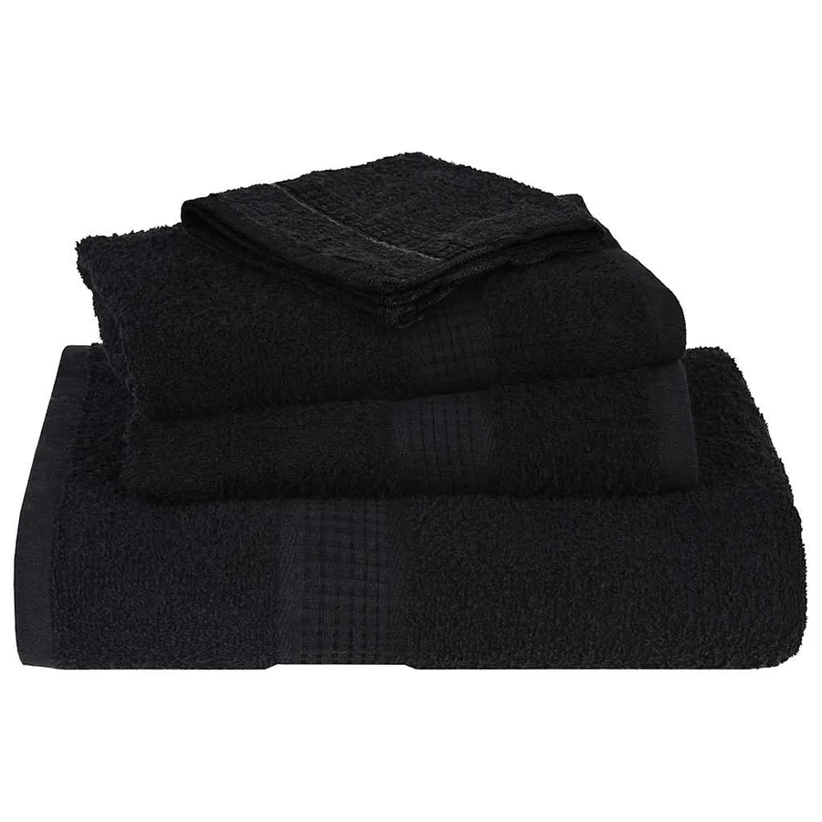 Serviettes d'invité FROGN 4 pcs noir 30x50 cm 360 g/m² - 4