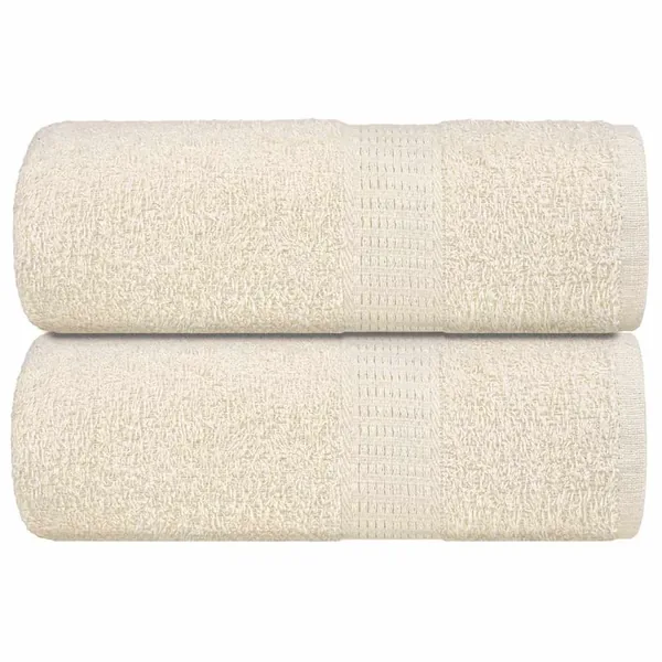 Serviettes d'invité FROGN 2 pcs crème 30x50 cm 360 g/m²