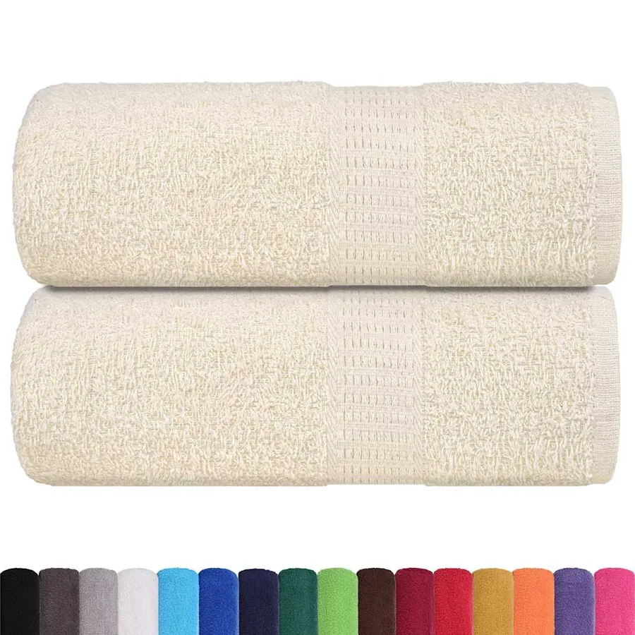 Serviettes d'invité FROGN 2 pcs crème 30x50 cm 360 g/m² - 2