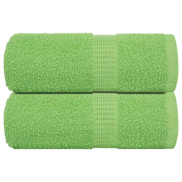 Serviettes de toilette FROGN 2 pièces Vert pomme 30x30 cm 360 g/m²