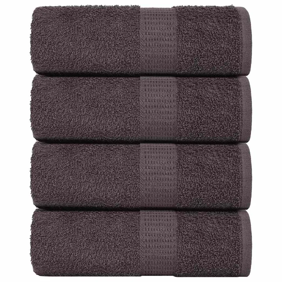 Gants de toilette FROGN 4 pcs anthracite 15x21 cm 360 g/m²