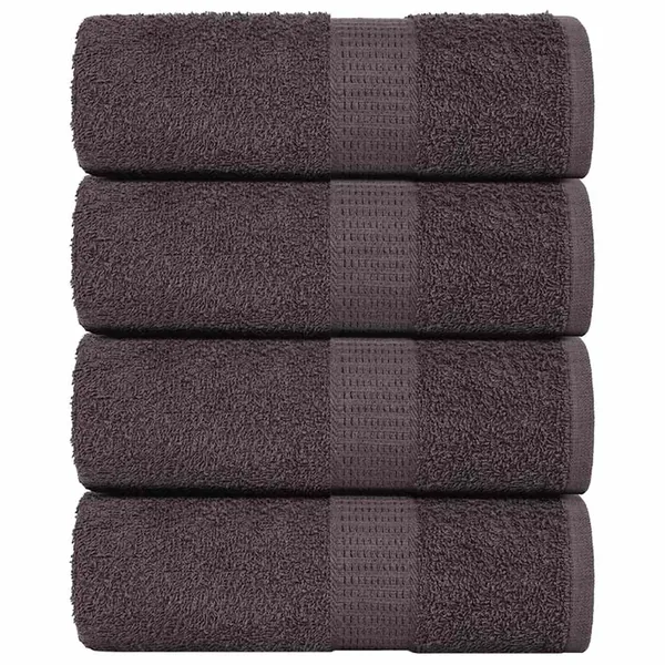 Gants de toilette FROGN 4 pcs anthracite 15x21 cm 360 g/m²