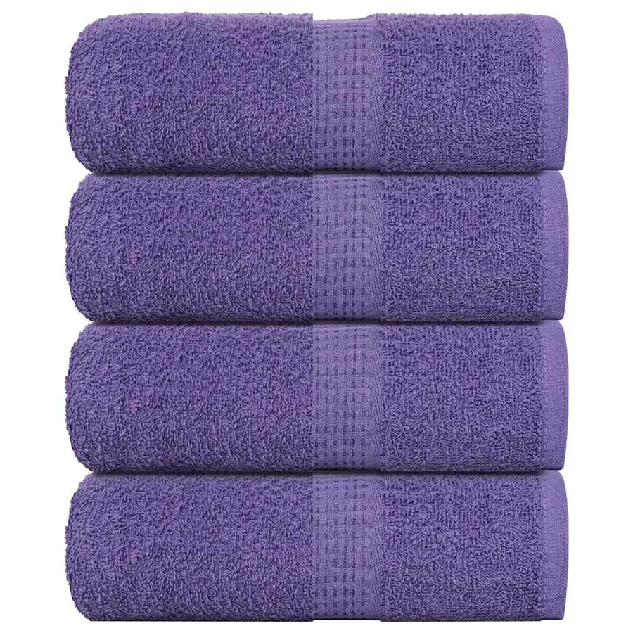 Serviettes de toilette FROGN 4 pièces Violet 30x30 cm 360 g/m²