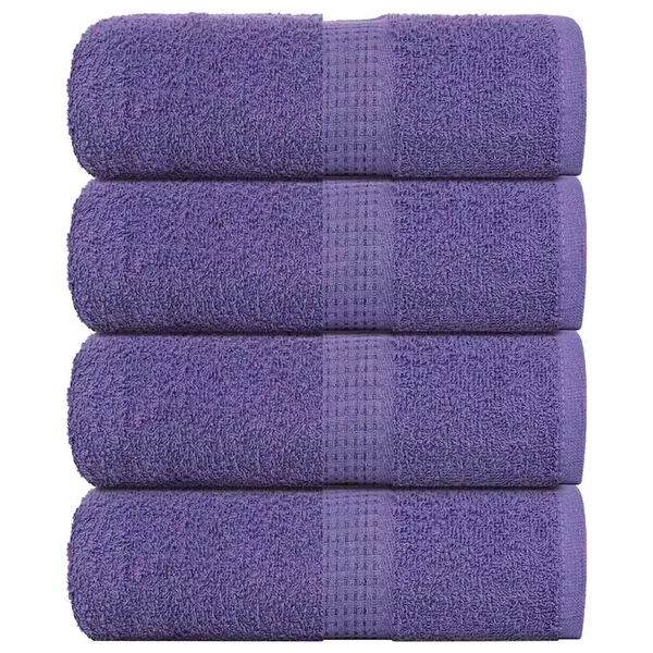 Serviettes de toilette FROGN 4 pièces Violet 30x30 cm 360 g/m²