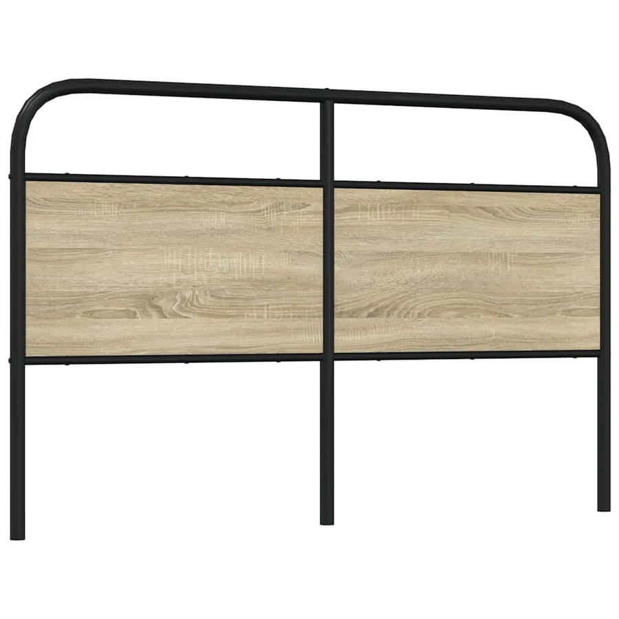 Tête de lit de remplacement chêne sonoma 160 cm acier et bois d'ingénierie - 5