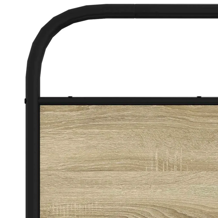Tête de lit de remplacement chêne sonoma 160 cm acier et bois d'ingénierie - 6