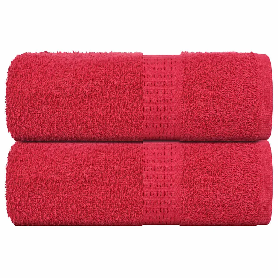 Serviettes de toilette FROGN 2 pièces Rouge 30x30 cm 360 g/m²