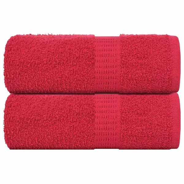 Serviettes de toilette FROGN 2 pièces Rouge 30x30 cm 360 g/m²