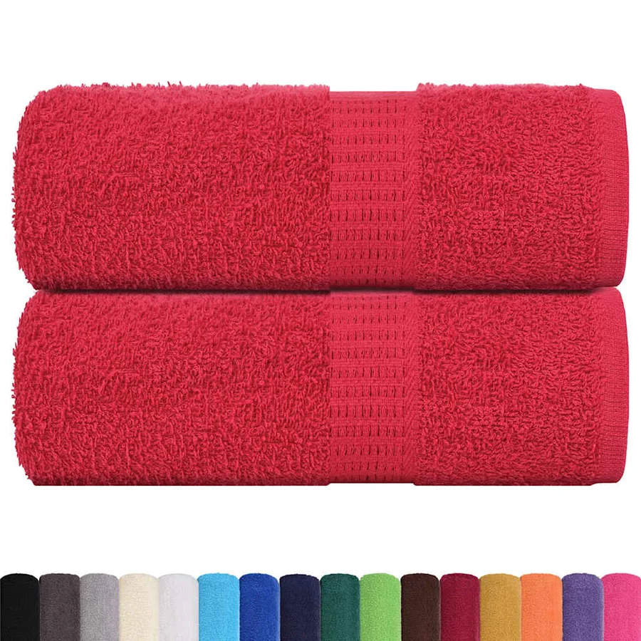Serviettes de toilette FROGN 2 pièces Rouge 30x30 cm 360 g/m² - 2