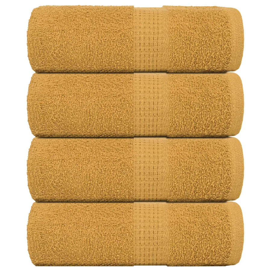 Serviettes d'invité FROGN 4 pcs doré 30x50 cm 360 g/m²