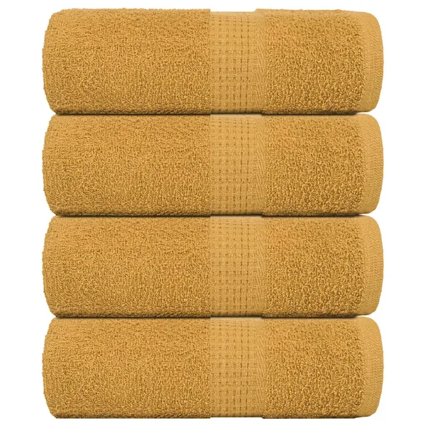 Serviettes d'invité FROGN 4 pcs doré 30x50 cm 360 g/m²