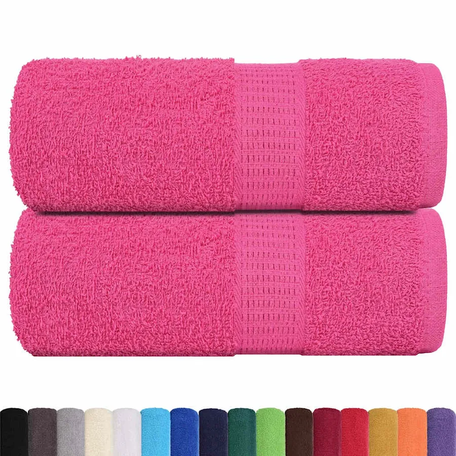 Serviettes de toilette FROGN 2 pièces Rose 30x30 cm 360 g/m² - 2
