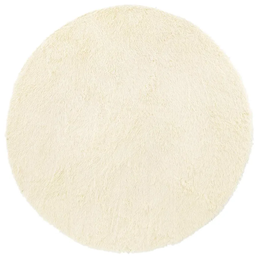 Tapis Shaggy à poils longs NAVARRA crème 200x200 cm polyester - 2