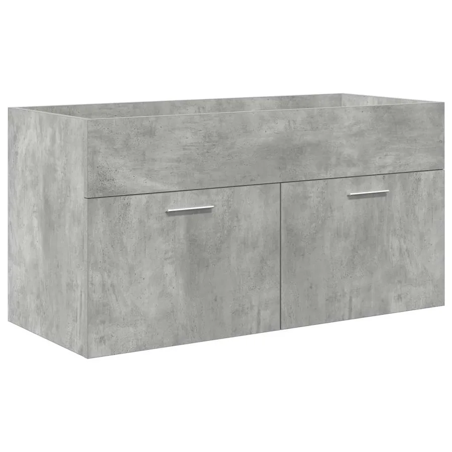 Armoire lavabo de salle de bain avec bassin intégré et robinet - 5