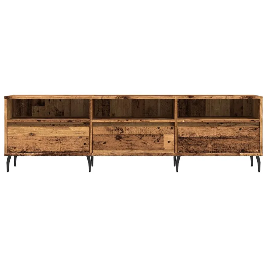 Meuble TV vieux bois 150x30x44,5 cm bois d'ingénierie - 4