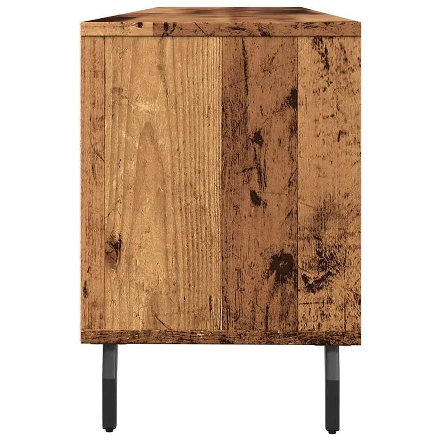 Meuble TV vieux bois 150x30x44,5 cm bois d'ingénierie - 6