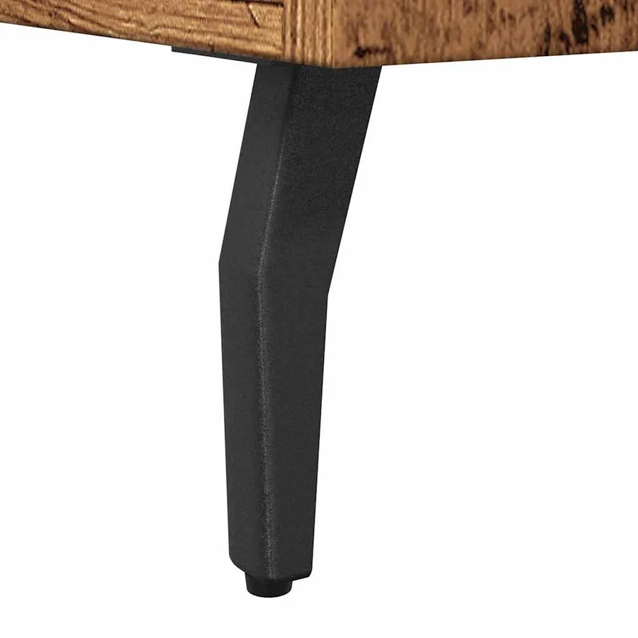 Meuble TV vieux bois 150x30x44,5 cm bois d'ingénierie - 8