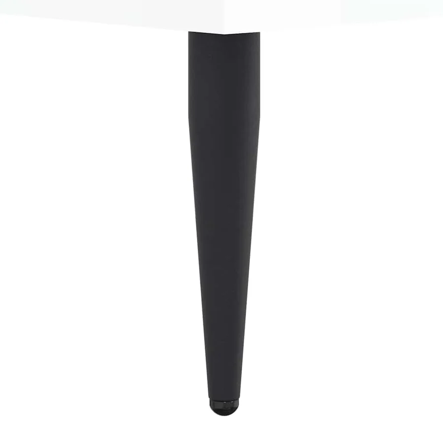 Cadre de lit sans matelas blanc brillant 140x190 cm - 8