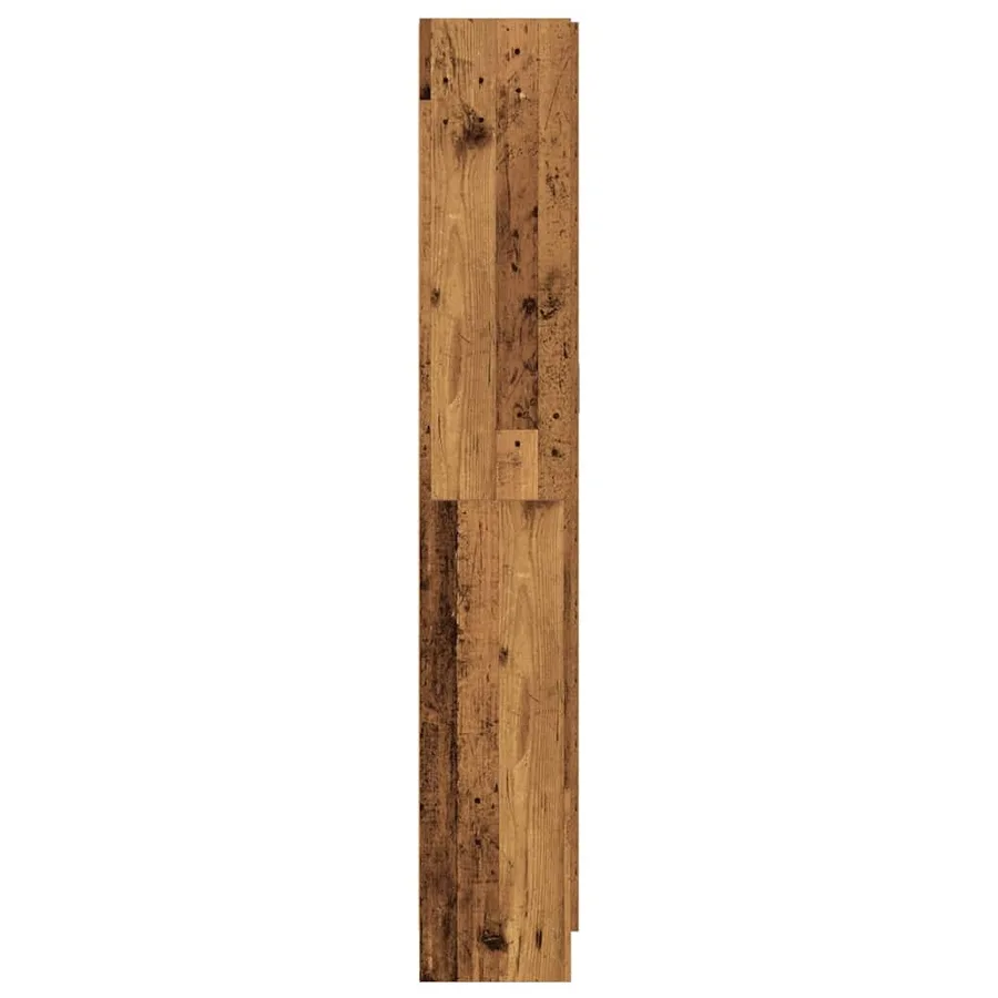 Buffet haut vieux bois 82,5x30,5x185 cm bois d'ingénierie - 6