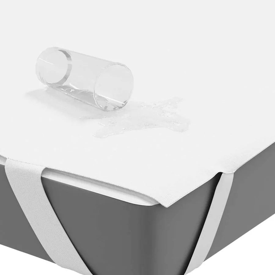 Protège-matelas blanc 200x200 cm imperméable - 3